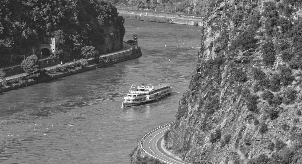 Der Rhein an der Loreley